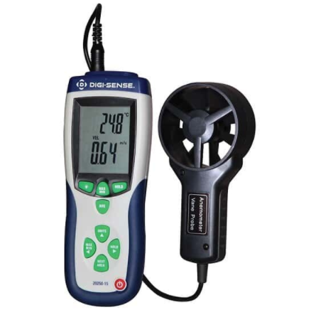 Digi-Sense（美国数感）专业 CFM/CMM 叶片热风速计 EW-20250-15